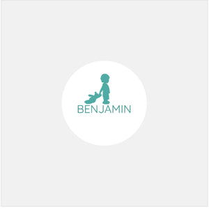 Stickers personnalisés naissance Silhouette garçon