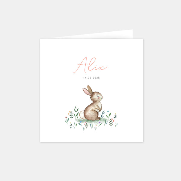 Little bunny birth announcement