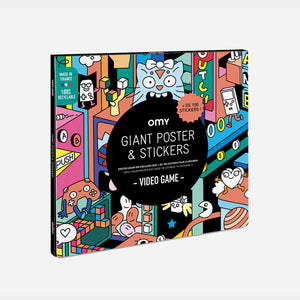 Riesiges Videospiel-Sticker-Poster