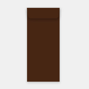 Pochette 115x324 mm velin chocolat