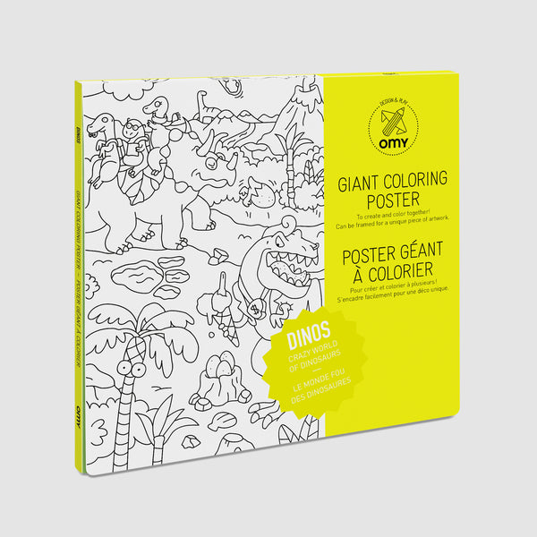 Giant coloring poster Dinos