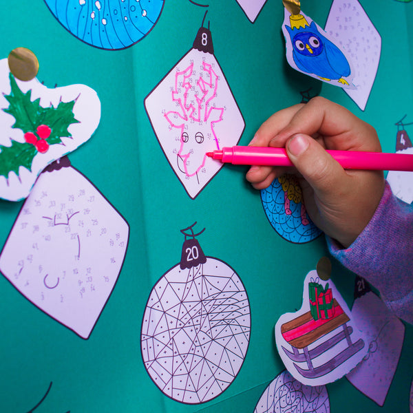 Giant coloring poster Christmas factory