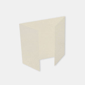 Vorgefaltete Triptychonkarte 160x320 Metallic-Quarz