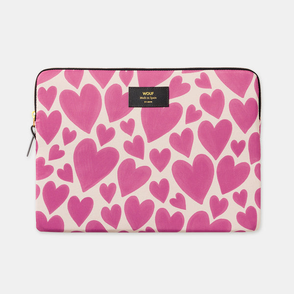 Housse ordinateur 13 et 14 pouces - Macbook Air Pink Love - Wouf