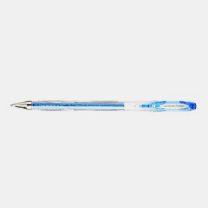 Metal glitter gel ink pen fine tip uniball blue