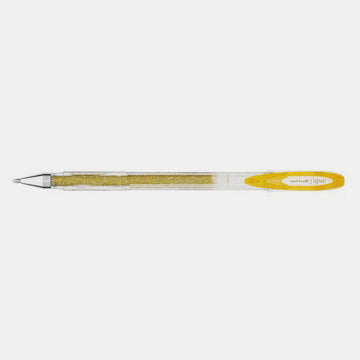 Metal glitter gel ink pen fine tip gold uniball