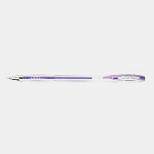 Uniball purple metal glitter gel ink pen fine tip