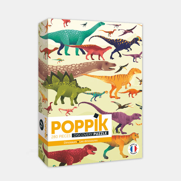 Educational puzzle 280 pieces Dinosaurs Poppik