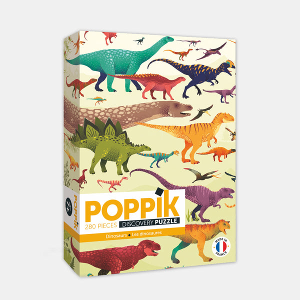 Puzzle éducatif 280 pièces Dinosaures Poppik