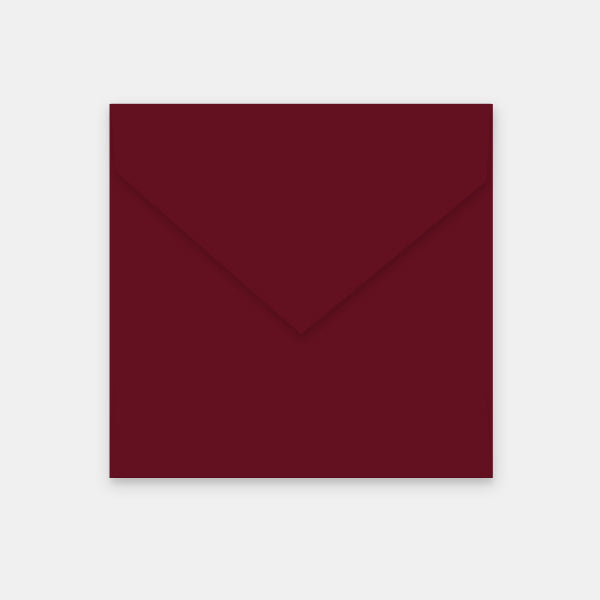 Envelope 170x170 mm burgundy vellum