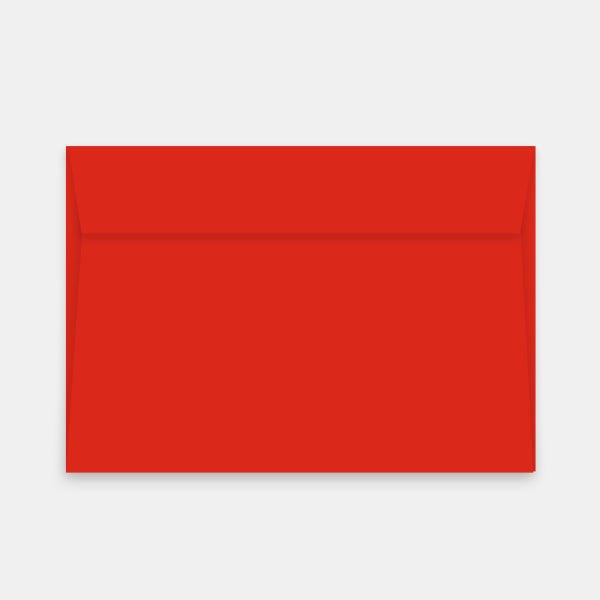 Envelope 162x229 mm red vellum