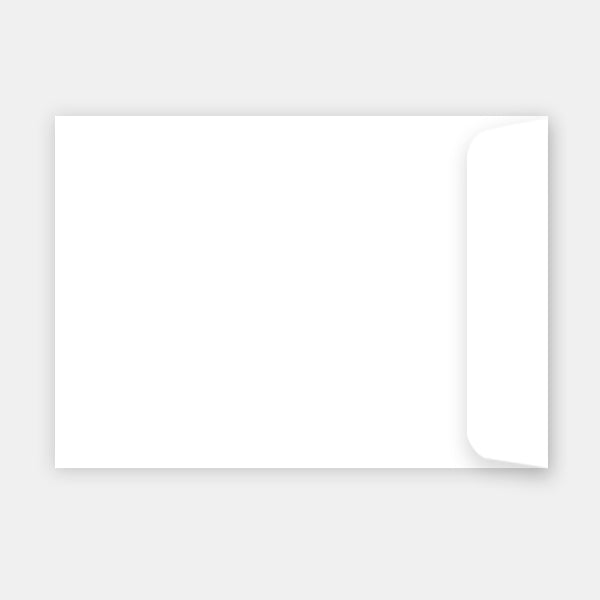 Envelope 229x324 mm white vellum