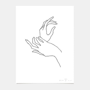 Hands together limited edition art print - 04