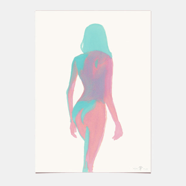 Limited Edition Art Print Woman Sunset - 01