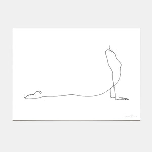Limited Edition Art Print Woman Yoga - 02