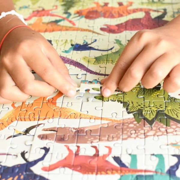 Lernpuzzle 280 Teile Dinosaurier Poppik