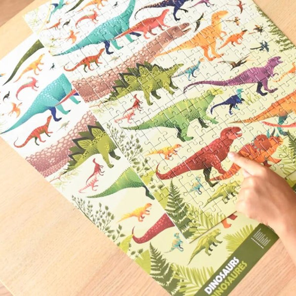 Lernpuzzle 280 Teile Dinosaurier Poppik