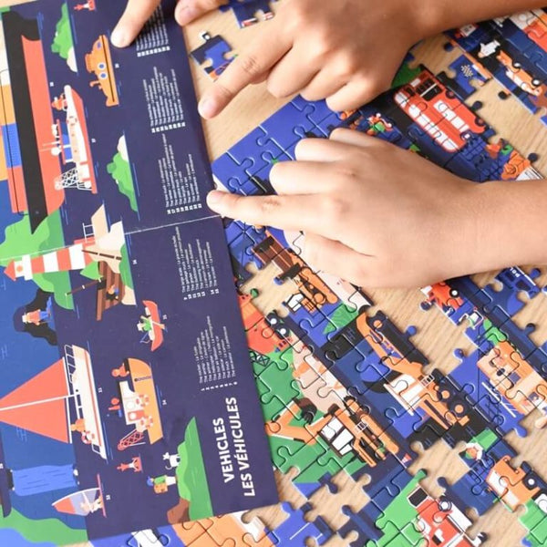 Lernpuzzle 280 Teile Fahrzeug Poppik