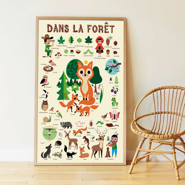 Mon poster en stickers Forest