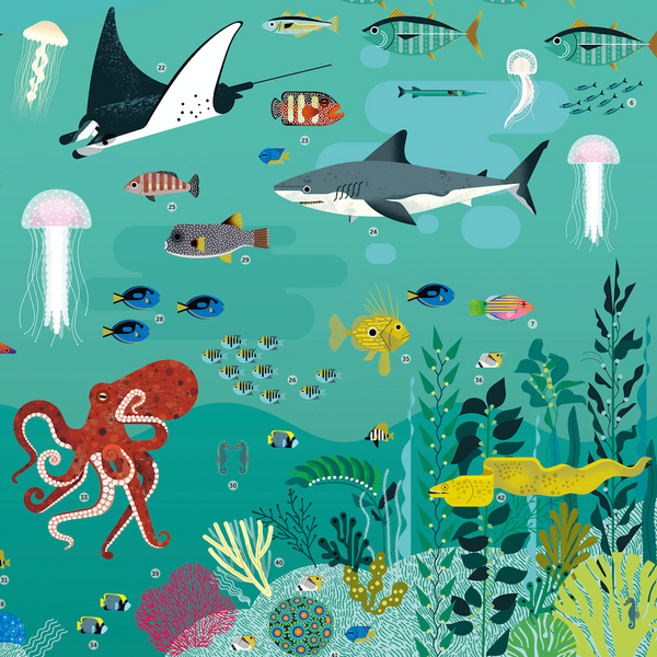 Mon poster en stickers des océans