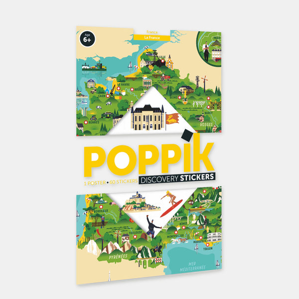 Mon poster en stickers Carte de France