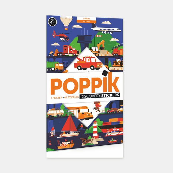 Mon poster en stickers Vroum ! Les véhicules